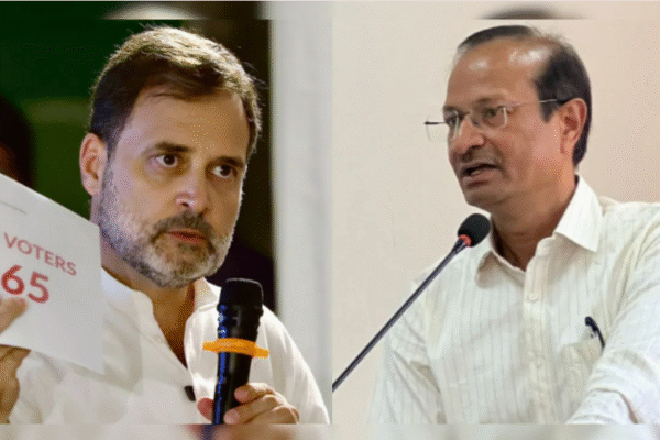 बीजेपी ने राहुल गांधी से माफी की मांग की, संजय कुमार ने गलती मानी।